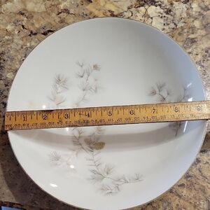 Sango White Bowl with Gold Pinecone Design